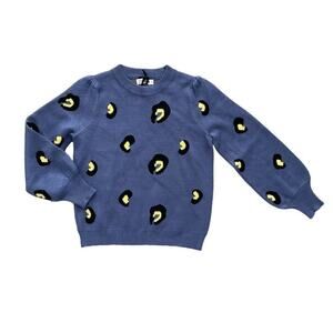 Danna Belle NWT Blue Leopard Sweater 7